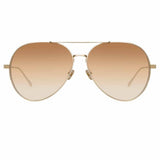 Linda Farrow Ace C5 Aviator Sunglasses