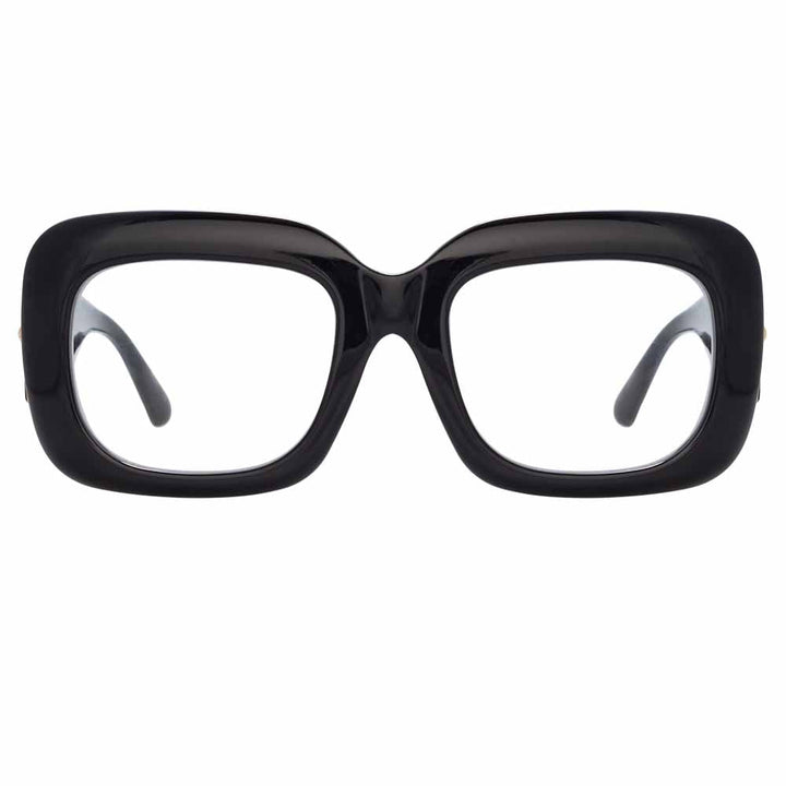 Men's Gray Oval Optical Frame in Black (Asian Fit) – LINDA FARROW (U.S.)