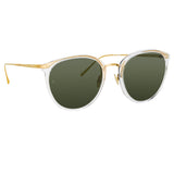 The Calthorpe |  Oval Sunglasses in Clear Frame(C76)