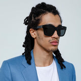 The Max | D-Frame Sunglasses in Black Frame (C4)