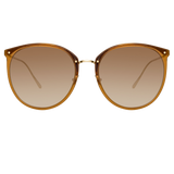 The Kings | Oversized Sunglasses in Tobacco (C20)