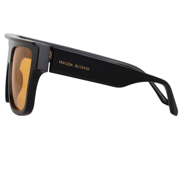Magda Butrym x LF Flat Top Sunglasses with Orange Lenses – LINDA