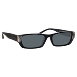 Magda Butrym Rectangular Sunglasses in Black