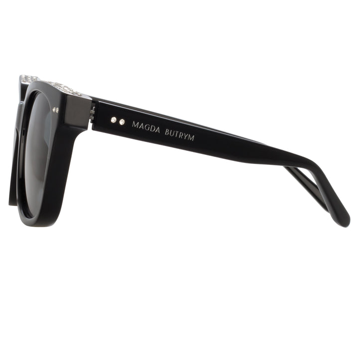 Magda Butrym D-Frame Sunglasses in Black – LINDA FARROW (U.S.)