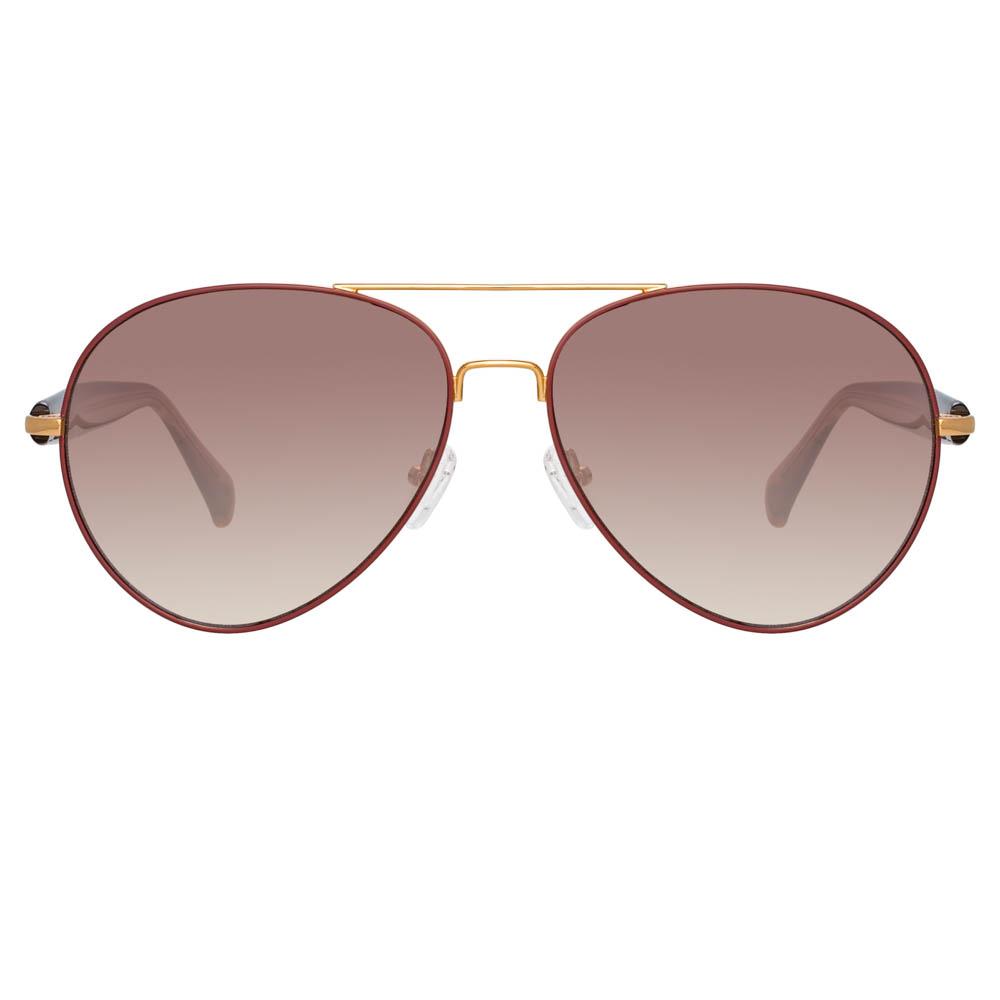 Matt & Nat - Sadie Polarized Aviator Sunglasses Rose Gold/Blue – All Things  Being Eco