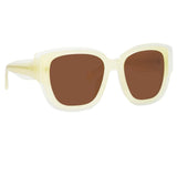 Matthew Williamson Senna D-Frame Sunglasses in Yellow