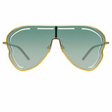 Gardenia Sunglasses in Translucent Green