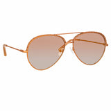 Matthew Williamson Magnolia Sunglasses in Nude