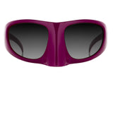 The Mask Sunglasses in Burgundy