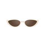 Ralph & Russo Robyn Cat Eye Sunglasses in Cream
