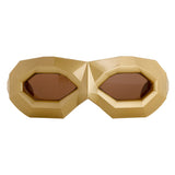Walter Van Beirendock Diamond Mask Sunglasses in Copper