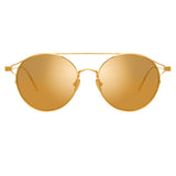 Linda Farrow Rayan C1 Oval Sunglasses
